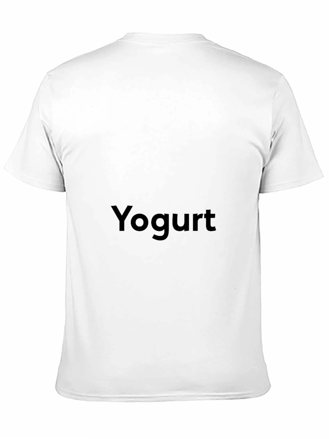 Yogurt Text Black Unisex T-Shirt