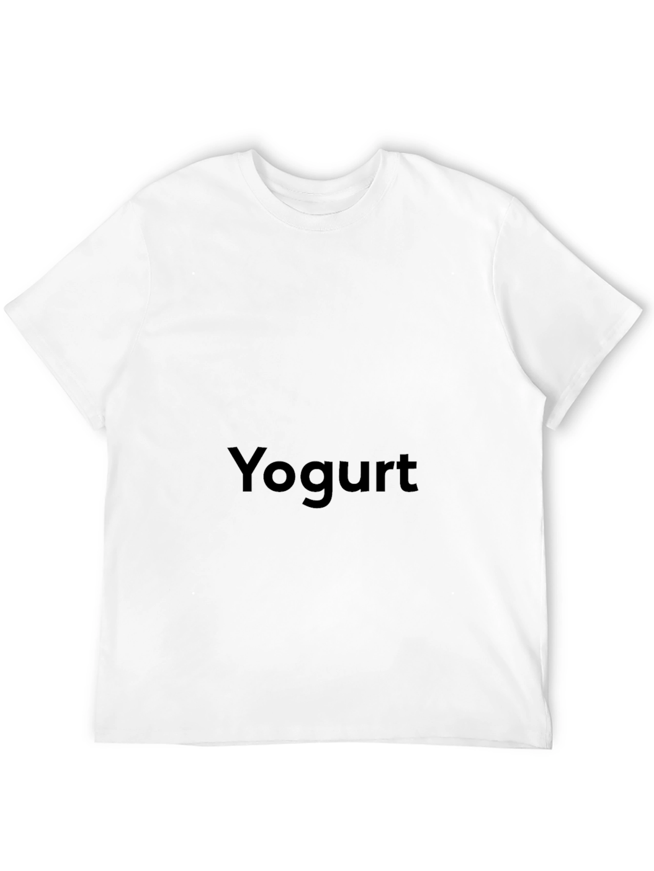 Yogurt Text Black Unisex T-Shirt