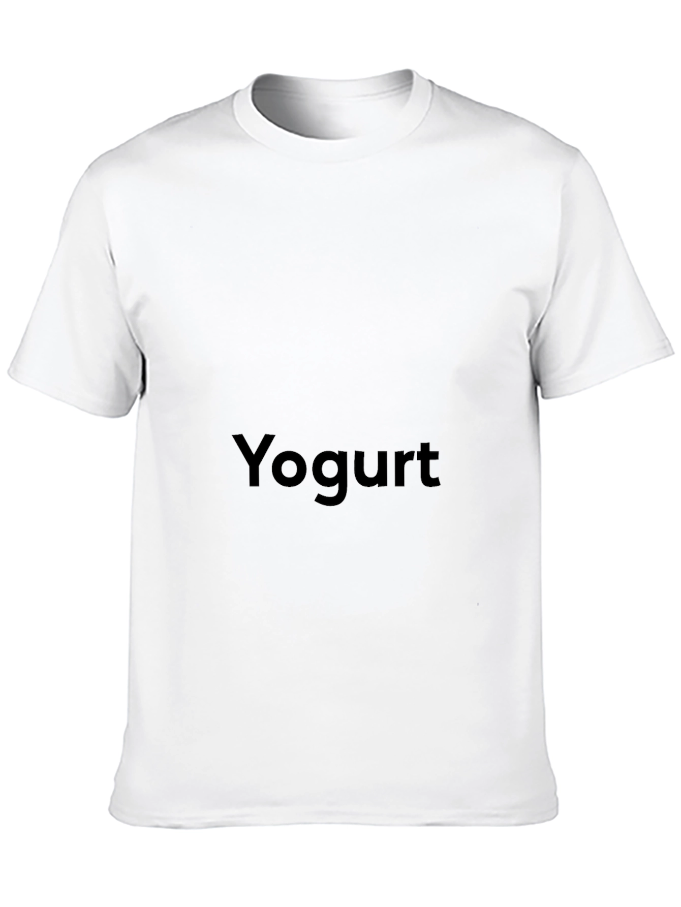 Yogurt Text Black Unisex T-Shirt