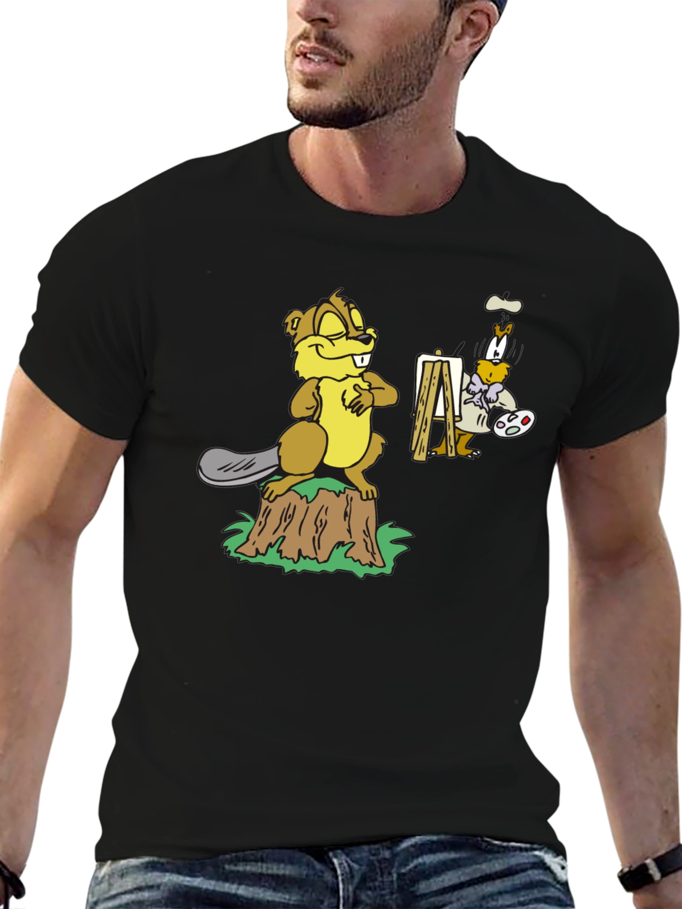 Cartoon Beaver T-Shirt