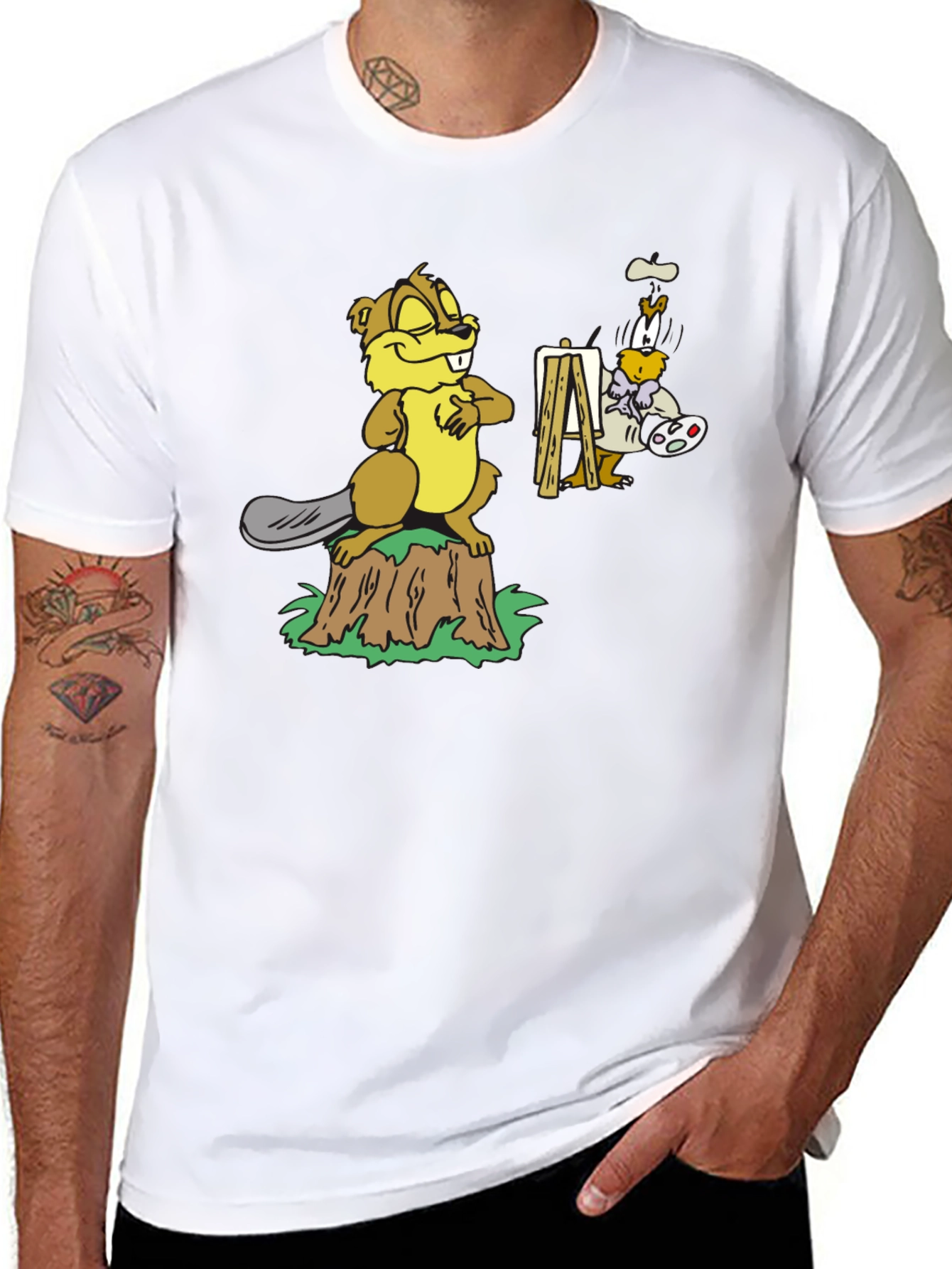 Cartoon Beaver T-Shirt