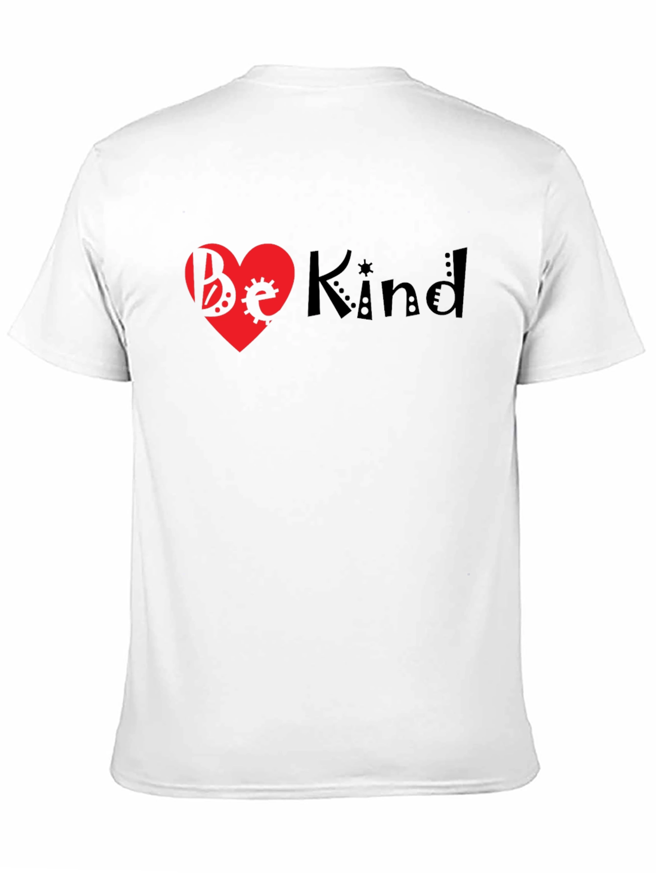 Be Kind Heart Graphic Black T-Shirt