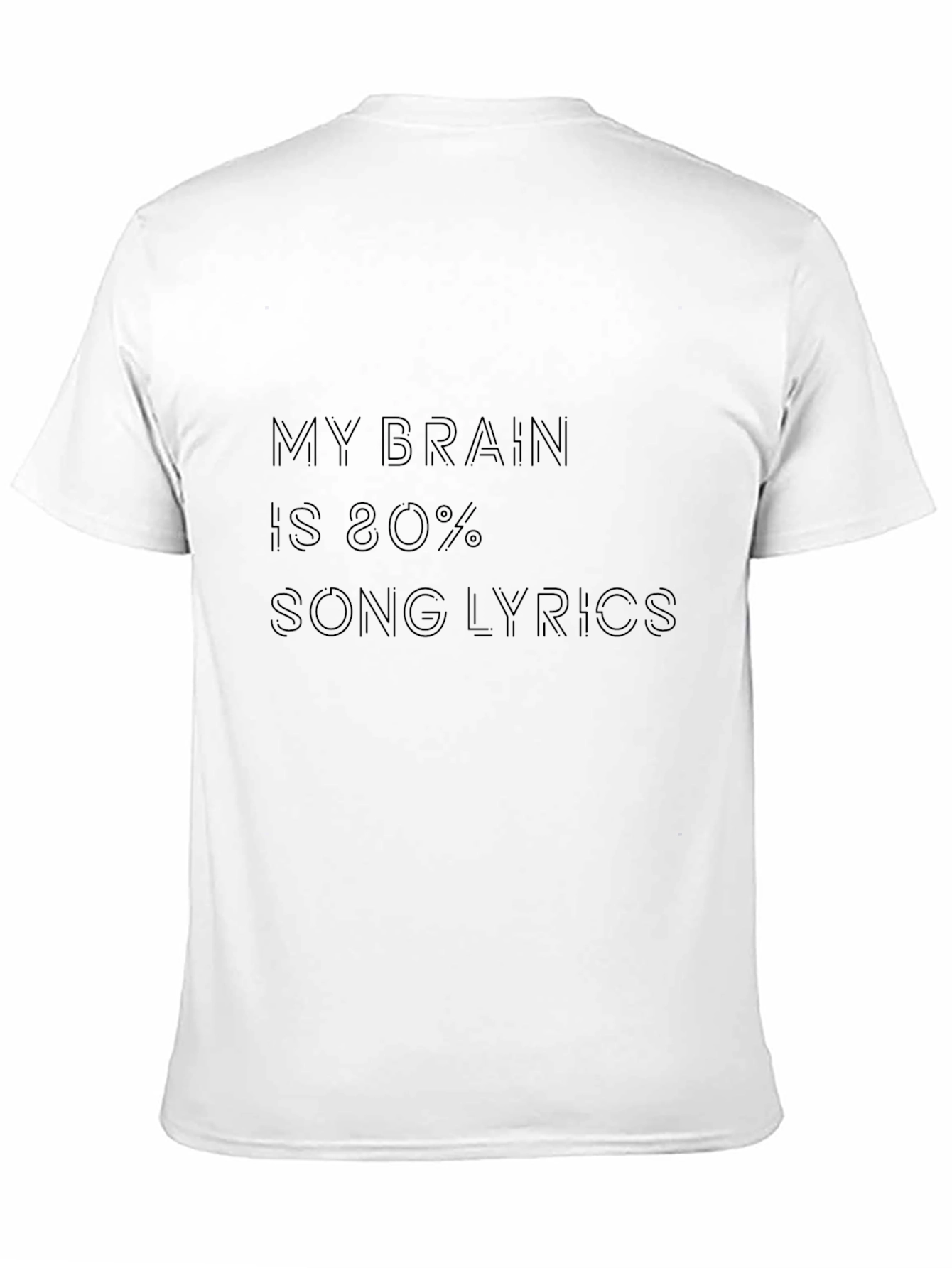 My Brain is 80% Song Lyrics T-Shirt