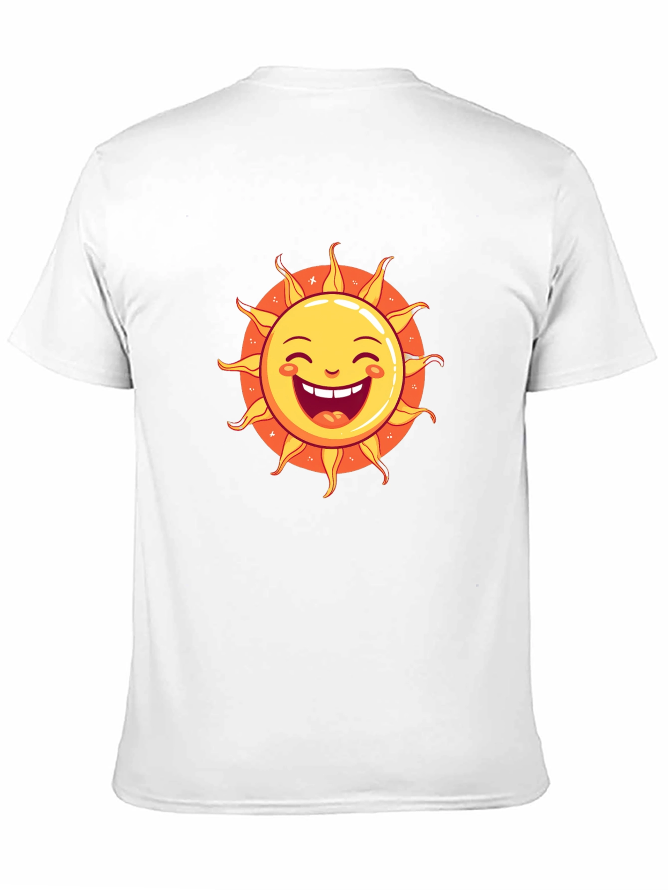 Smiling Sun Graphic Black T-Shirt