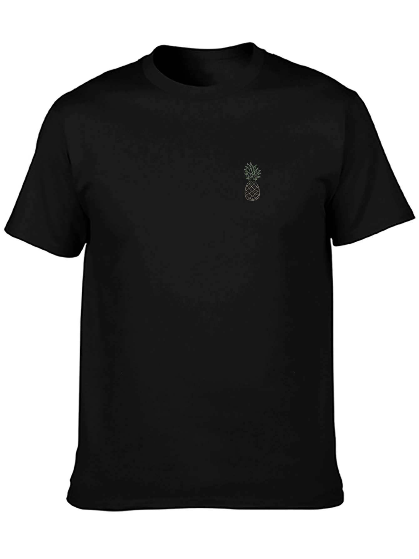 Pineapple Graphic Black T-Shirt