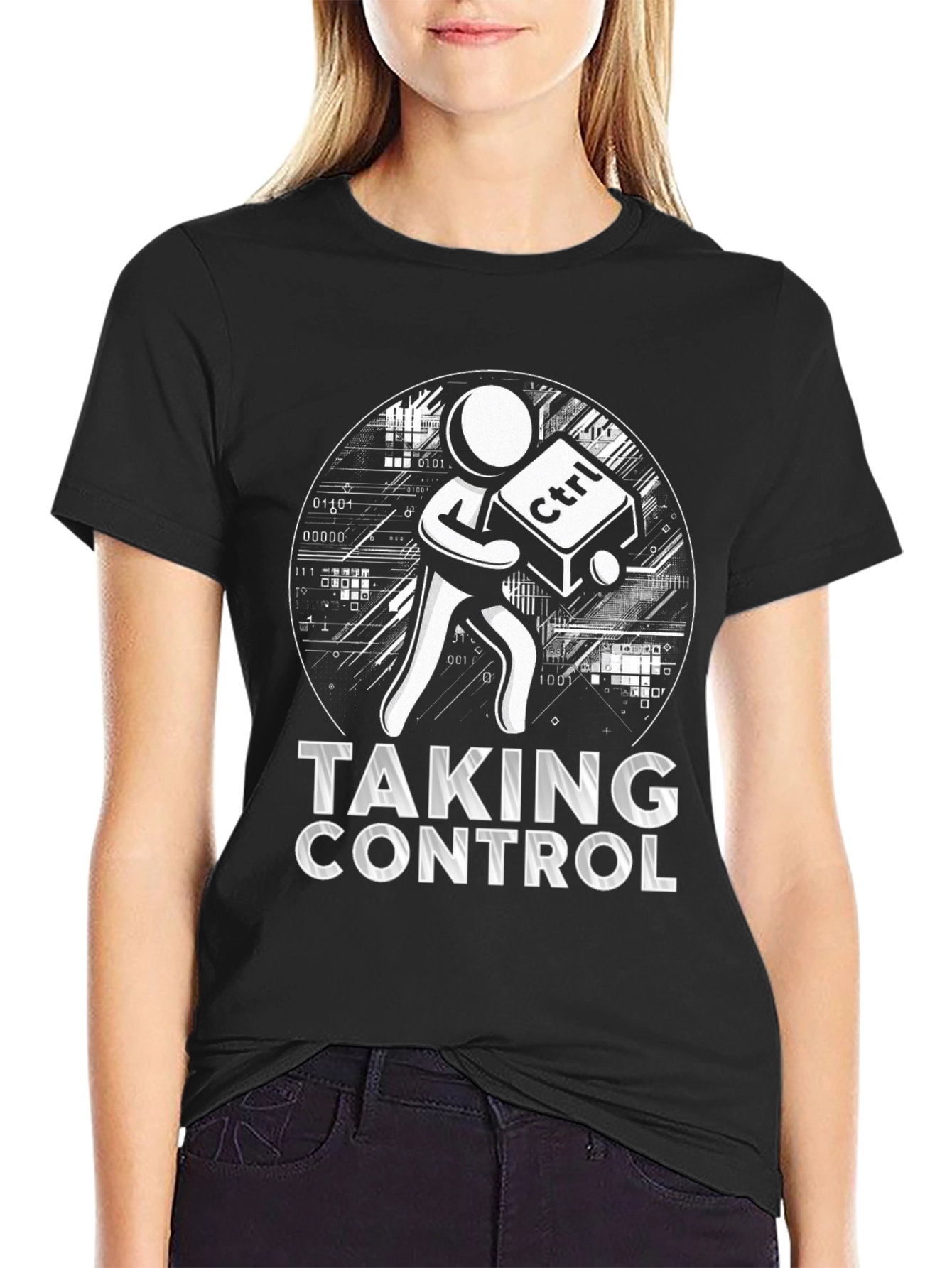 Taking Control T-Shirt - Black