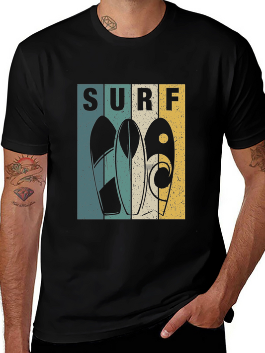Surfboard Retro Graphic Tee
