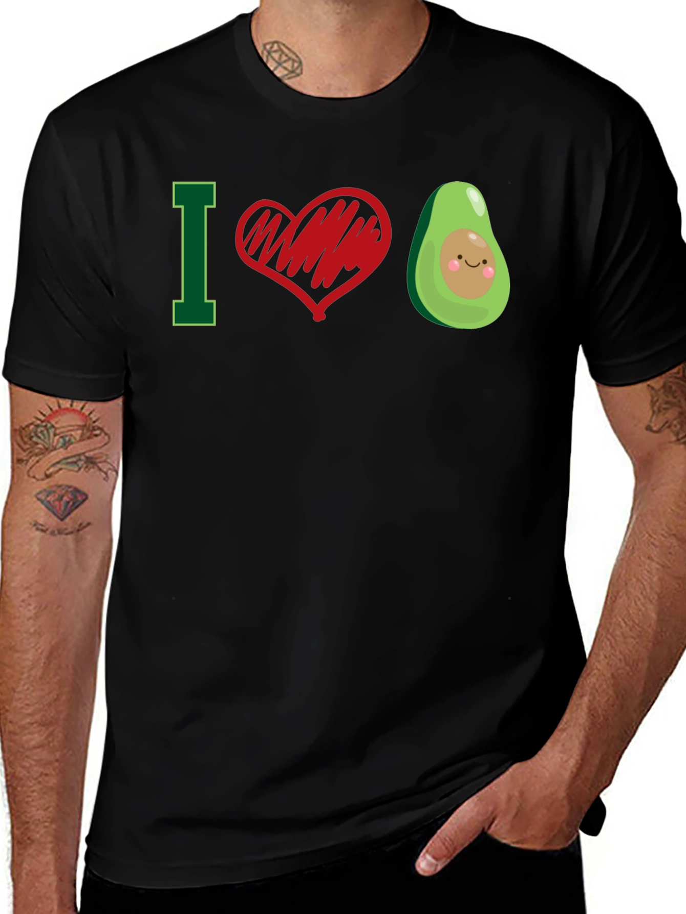 I Love Avocado T-Shirt - Cute Graphic Tee