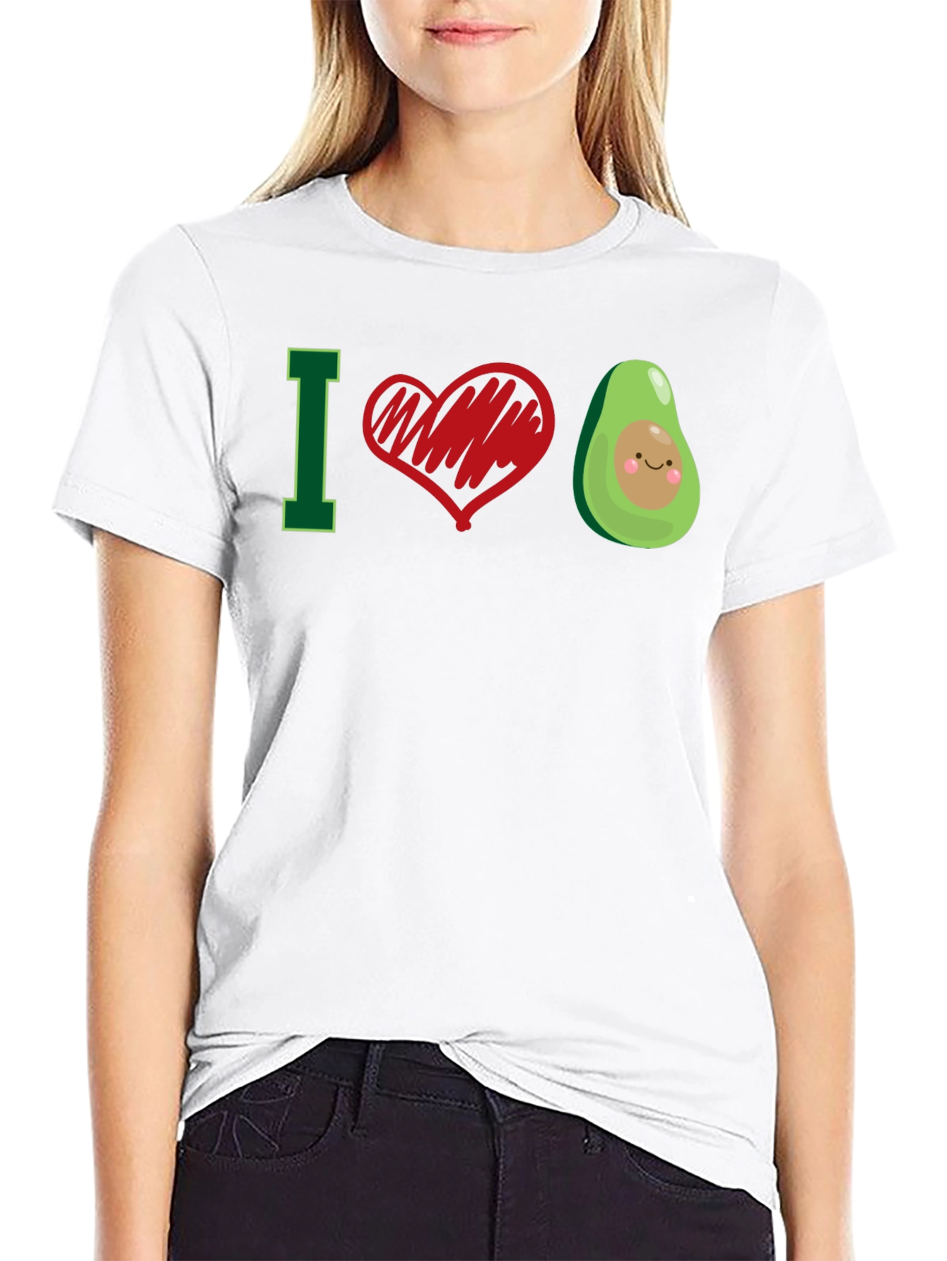I Love Avocado T-Shirt - Cute Graphic Tee