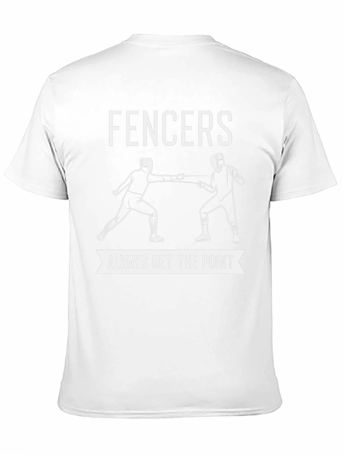 Fencers Always Get the Point Black Graphic Tee