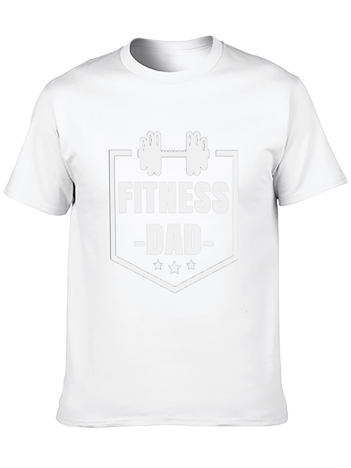 Fitness Dad Black T-Shirt Gym Lover