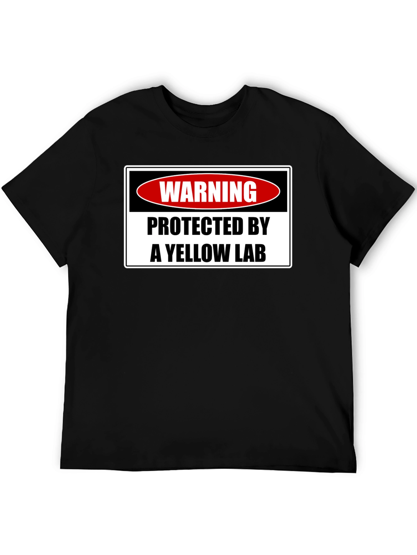 Warning: Protected by a Yellow Lab T-Shirt