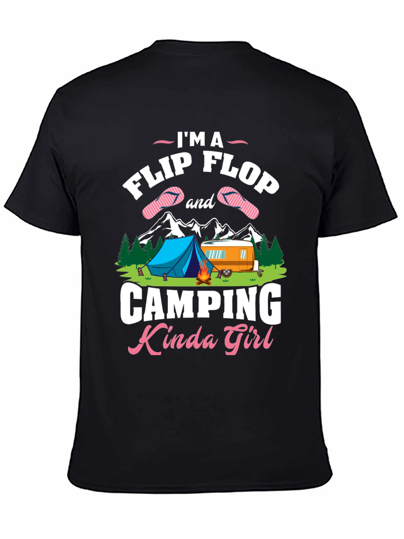 Camping Kinda Girl Graphic T-Shirt