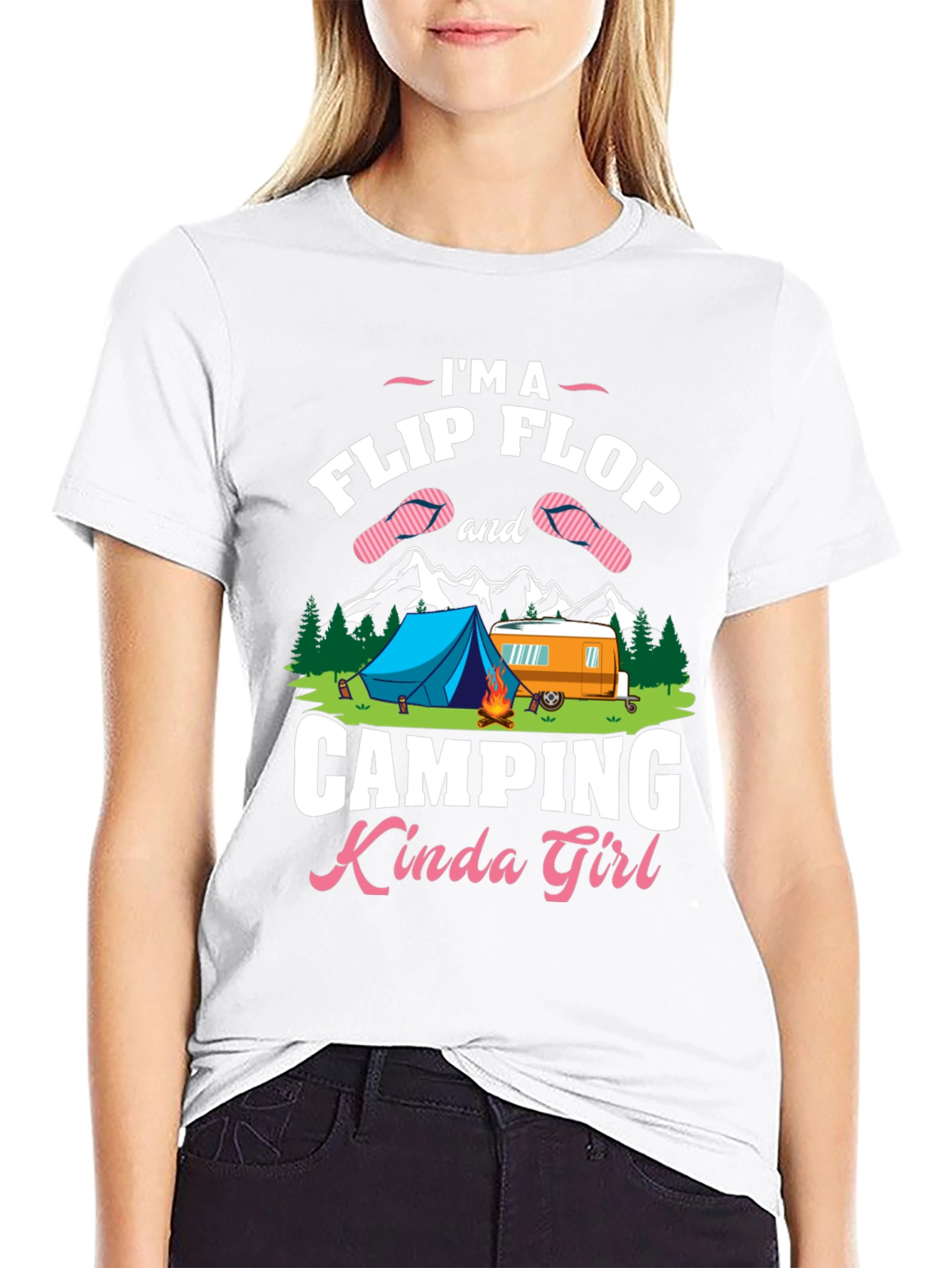 Camping Kinda Girl Graphic T-Shirt
