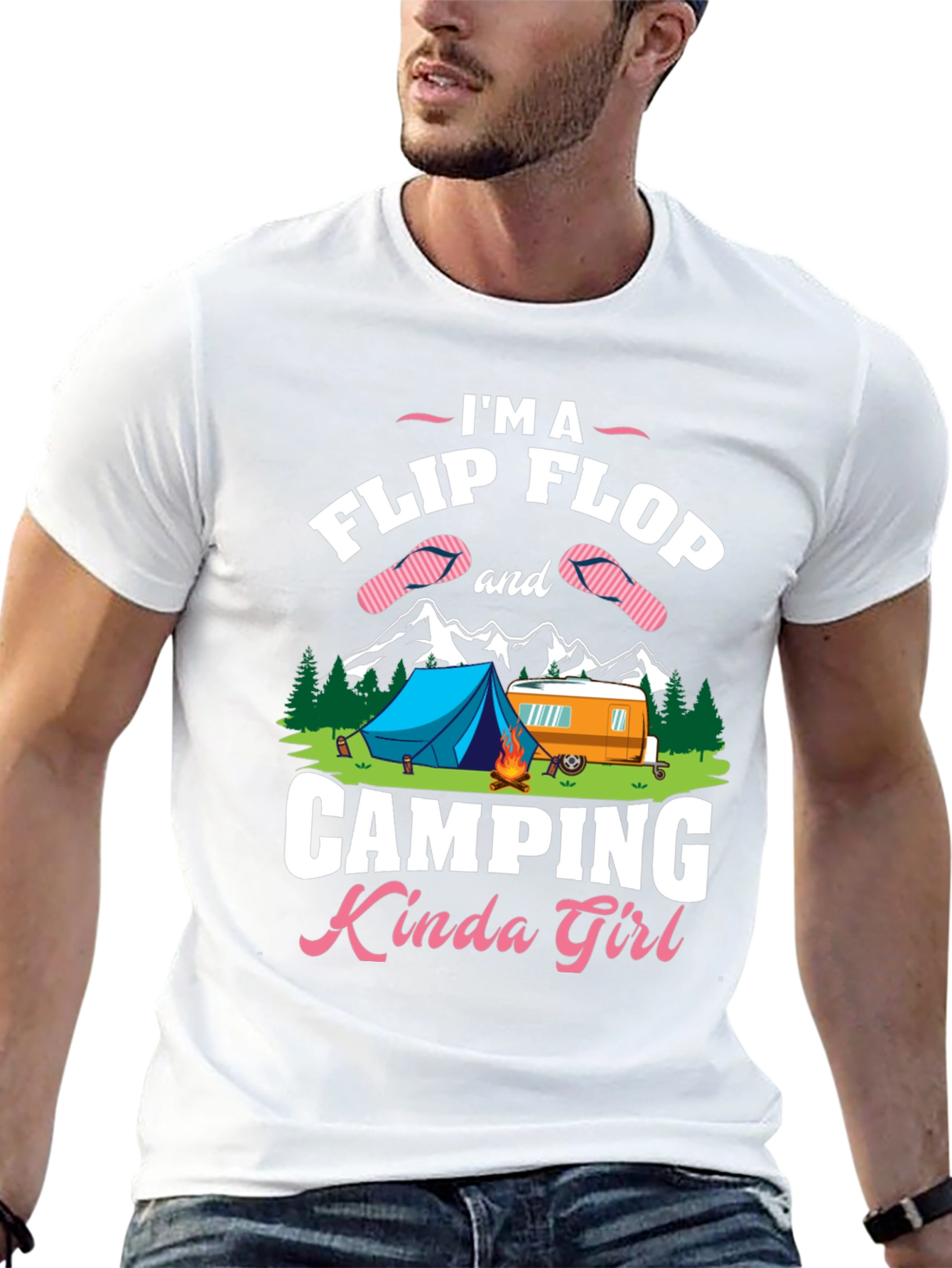 Camping Kinda Girl Graphic T-Shirt