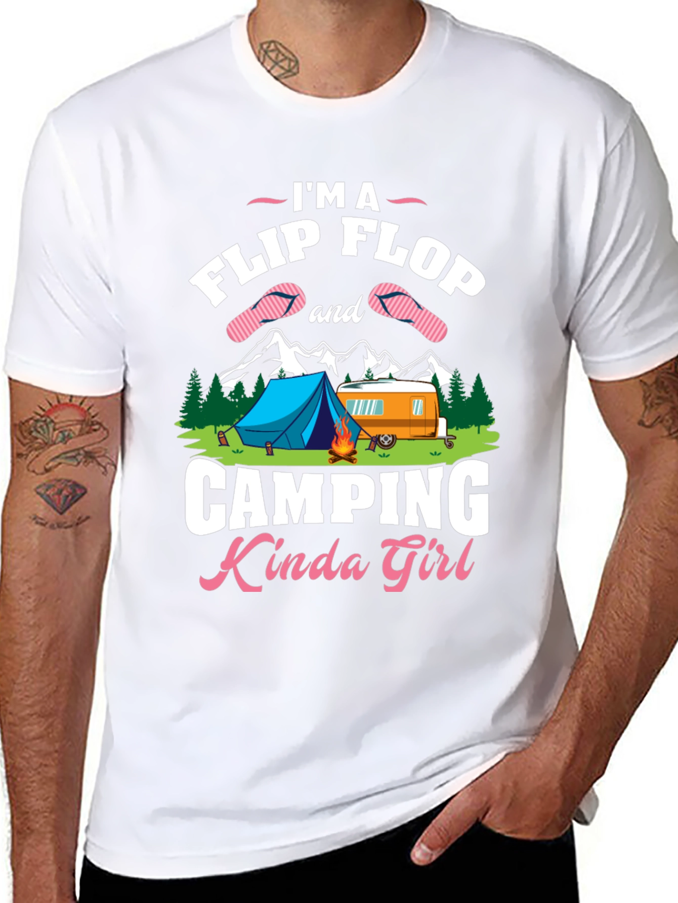 Camping Kinda Girl Graphic T-Shirt