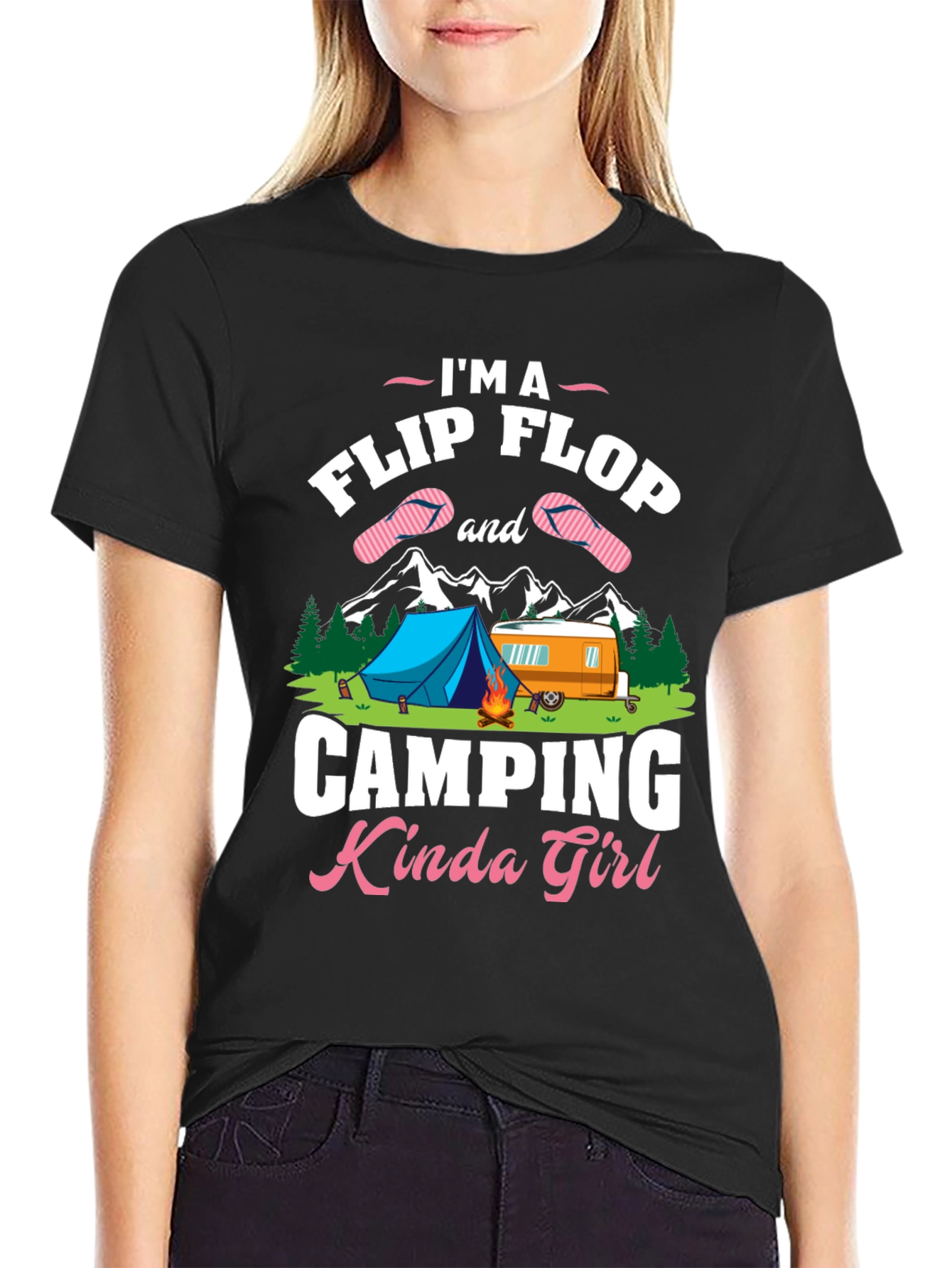 Camping Kinda Girl Graphic T-Shirt