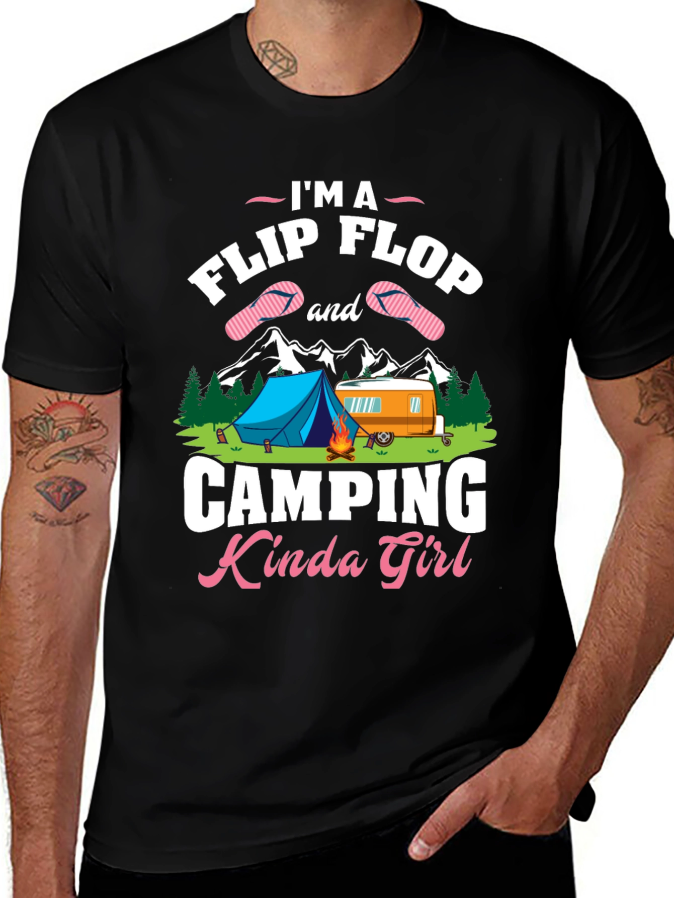 Camping Kinda Girl Graphic T-Shirt