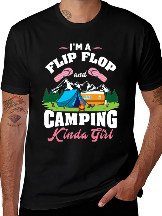 Camping Kinda Girl Graphic T-Shirt