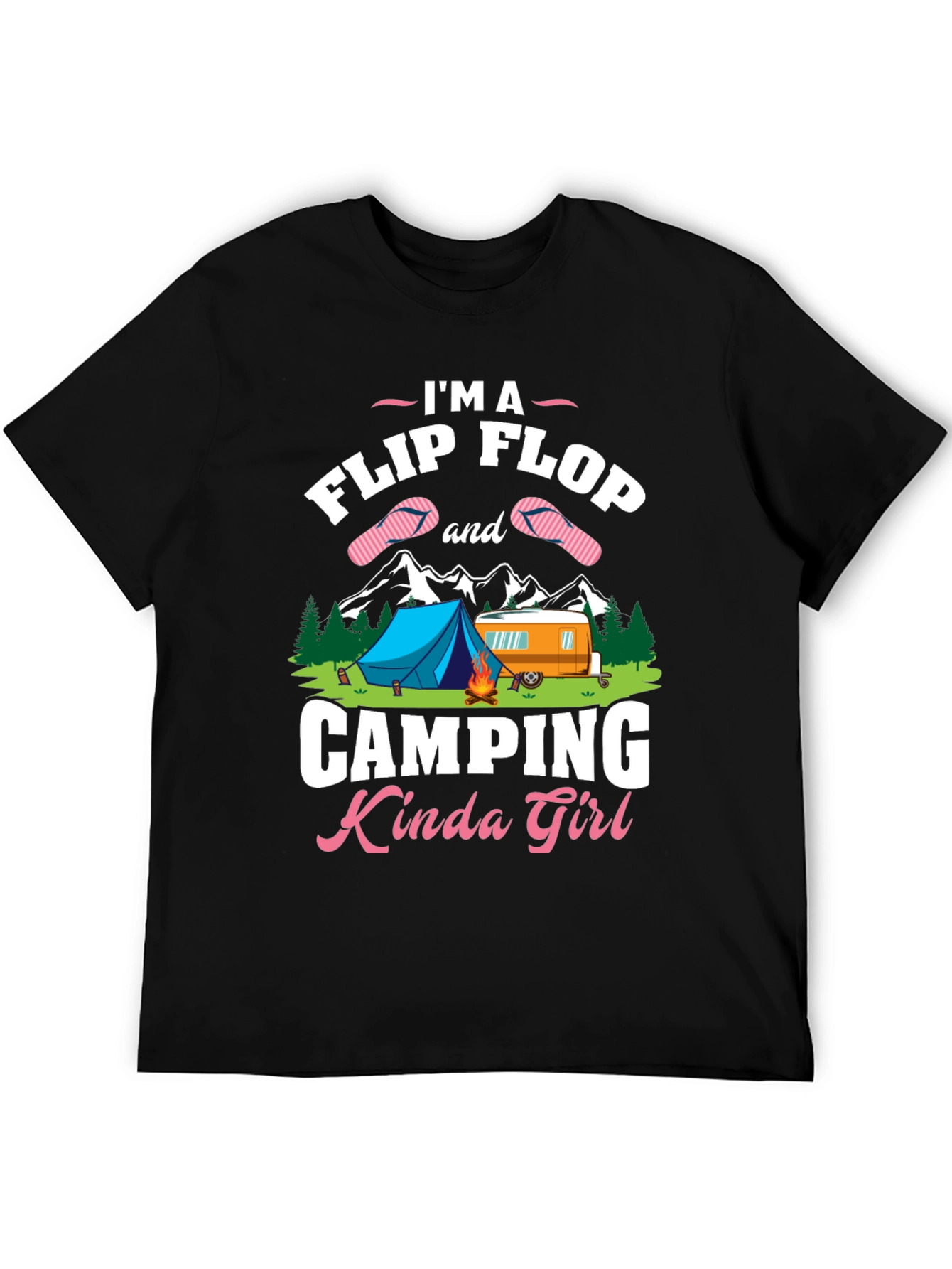 Camping Kinda Girl Graphic T-Shirt