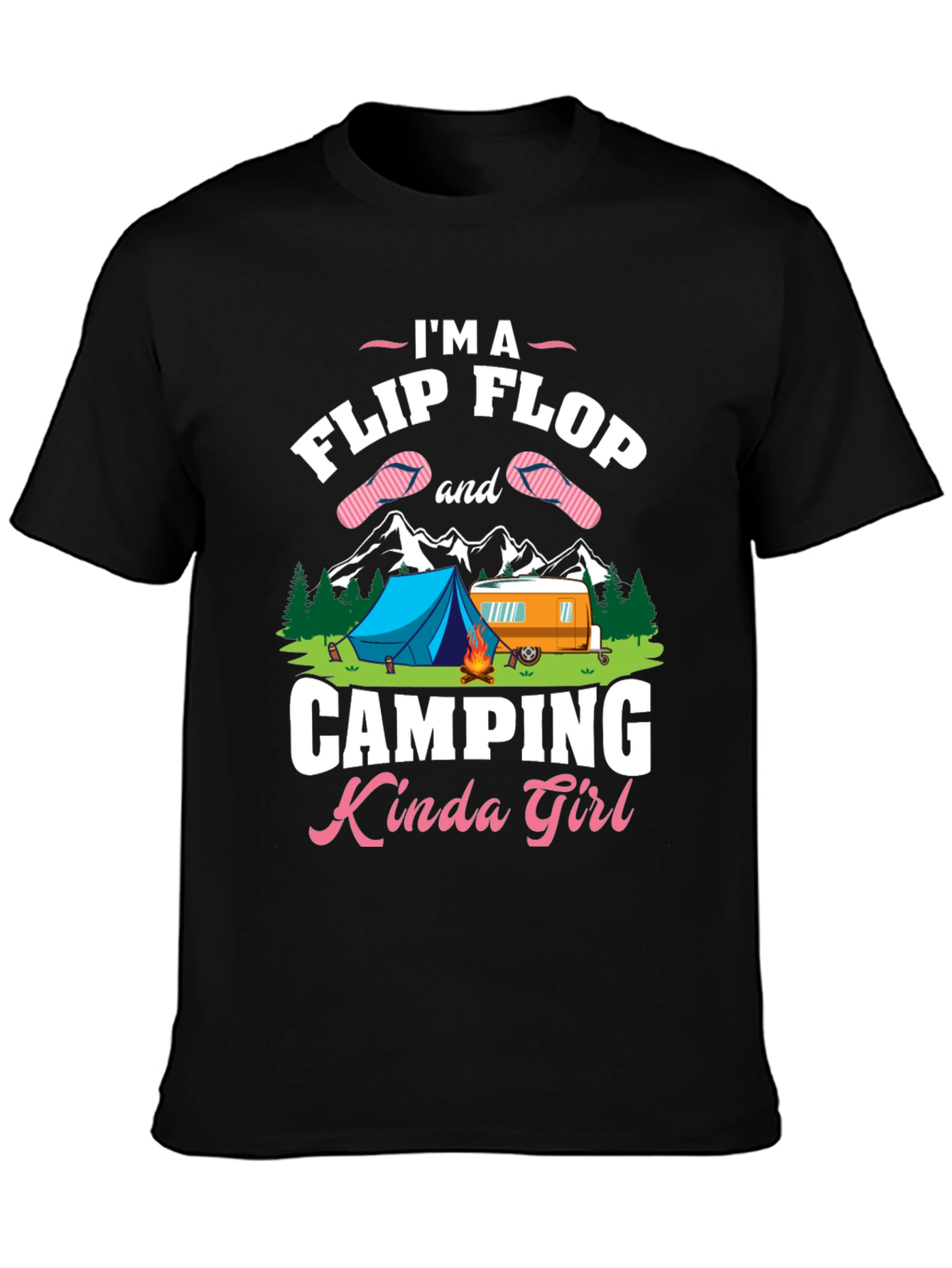 Camping Kinda Girl Graphic T-Shirt