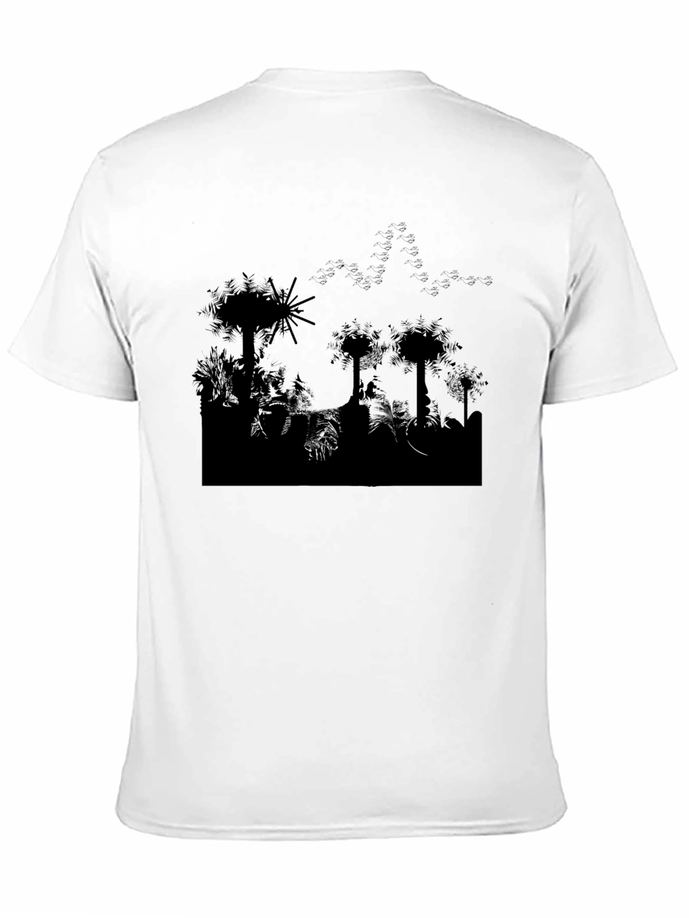 Silhouette Jungle Black T-Shirt