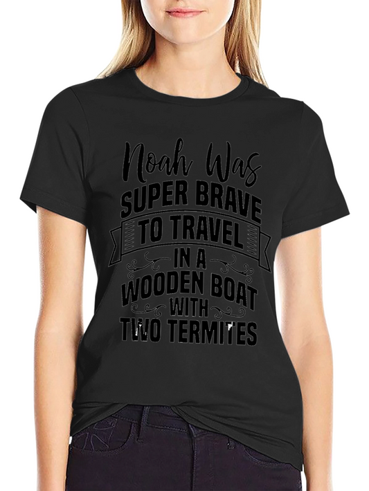 Noahs Ark Humor Tee: Wooden Boat & Termites