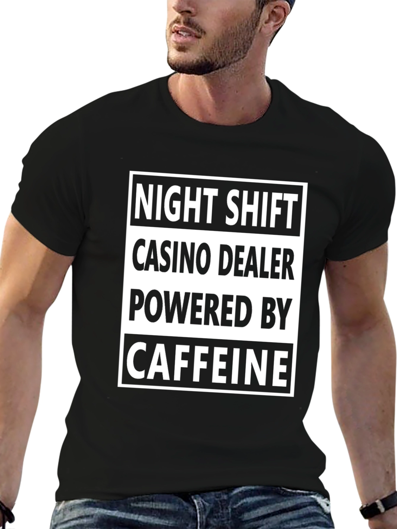 Night Shift Casino Dealer Caffeine T-Shirt