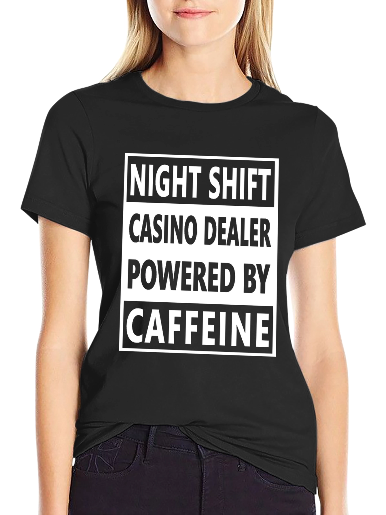 Night Shift Casino Dealer Caffeine T-Shirt