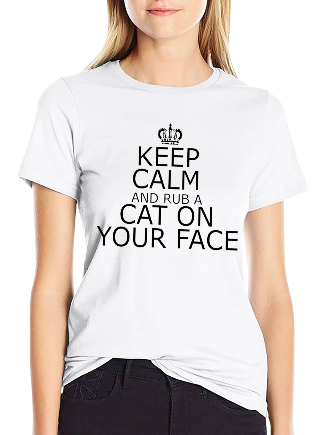 Keep Calm Cat Face T-Shirt