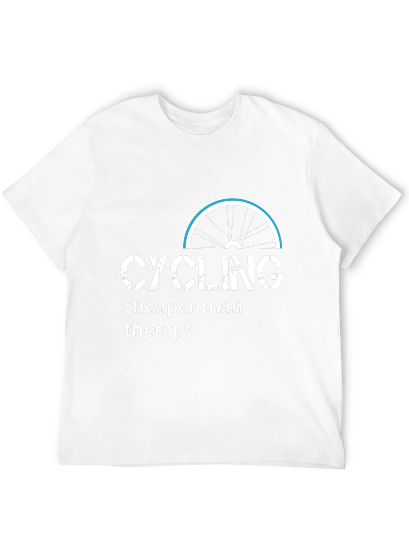 Cycling Cheaper Than Therapy Black T-Shirt