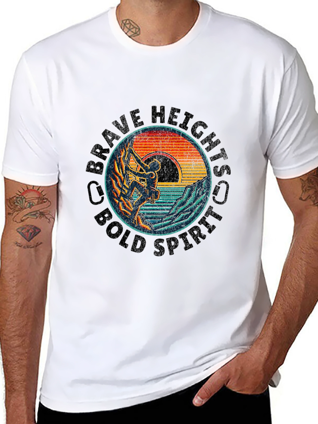 Brave Heights Climbing Graphic Tee