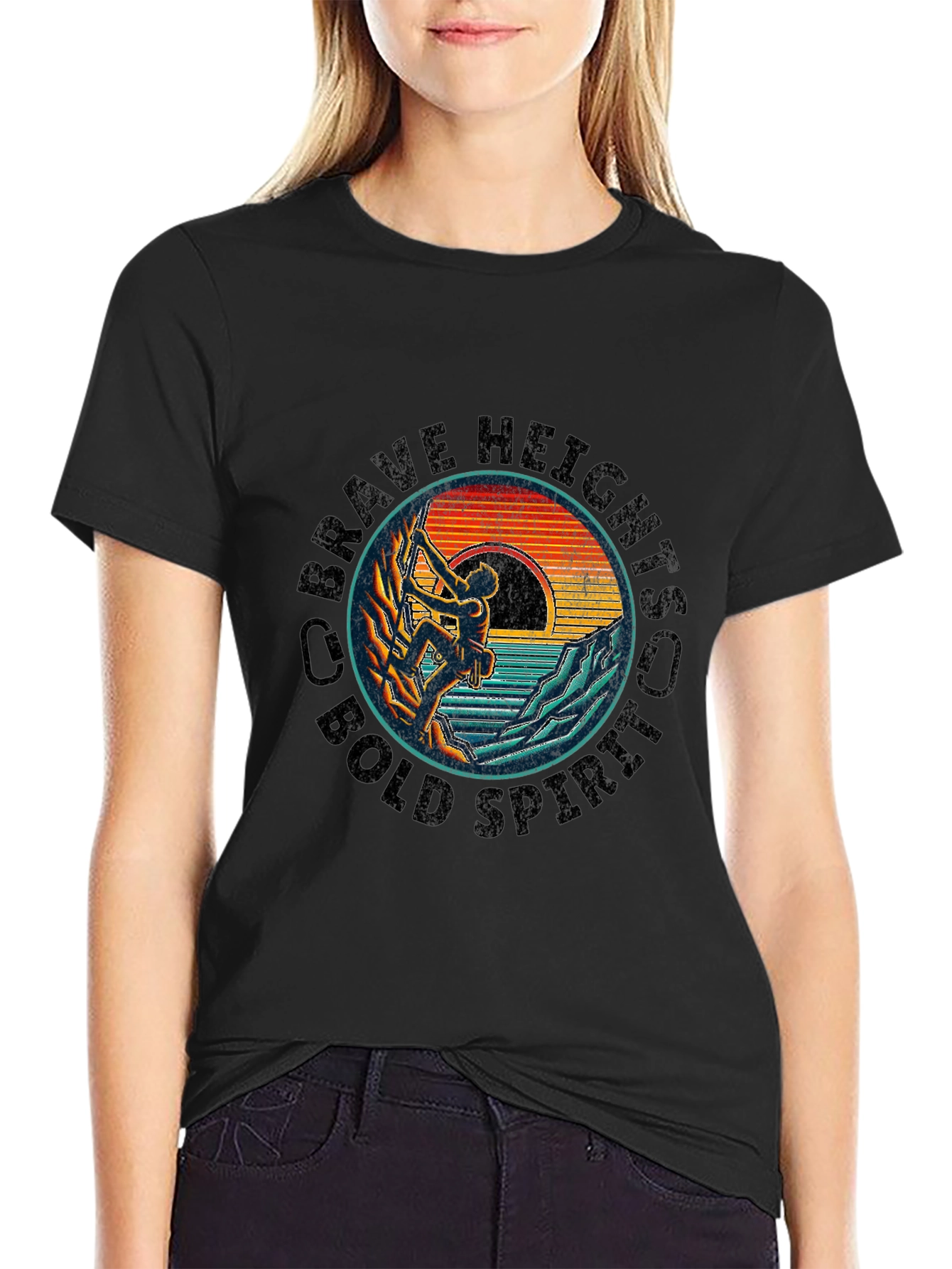 Brave Heights Climbing Graphic Tee