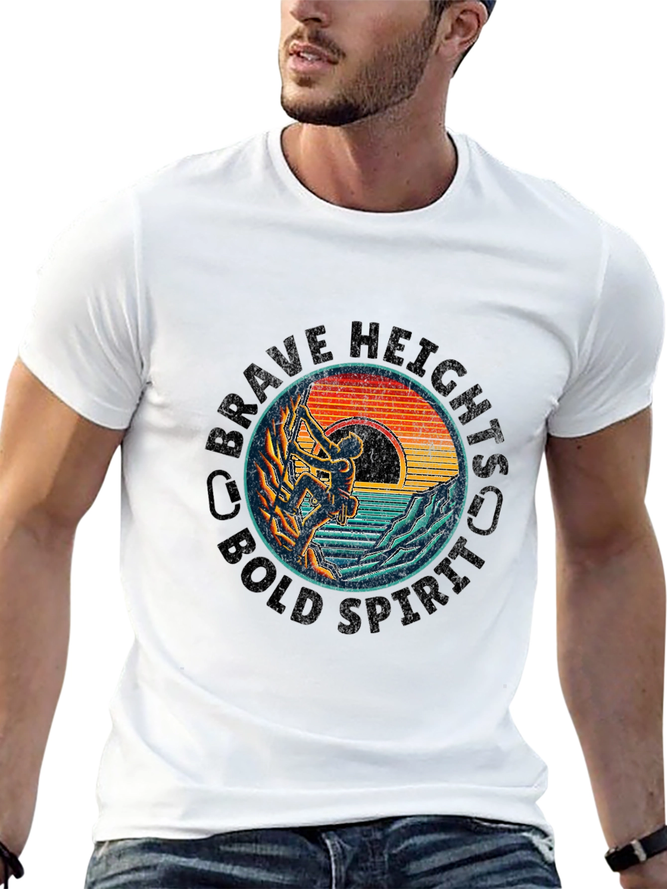 Brave Heights Climbing Graphic Tee