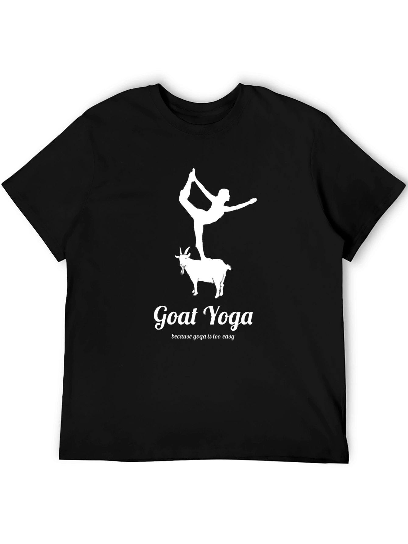 Goat Yoga Tee - Black Graphic T-Shirt