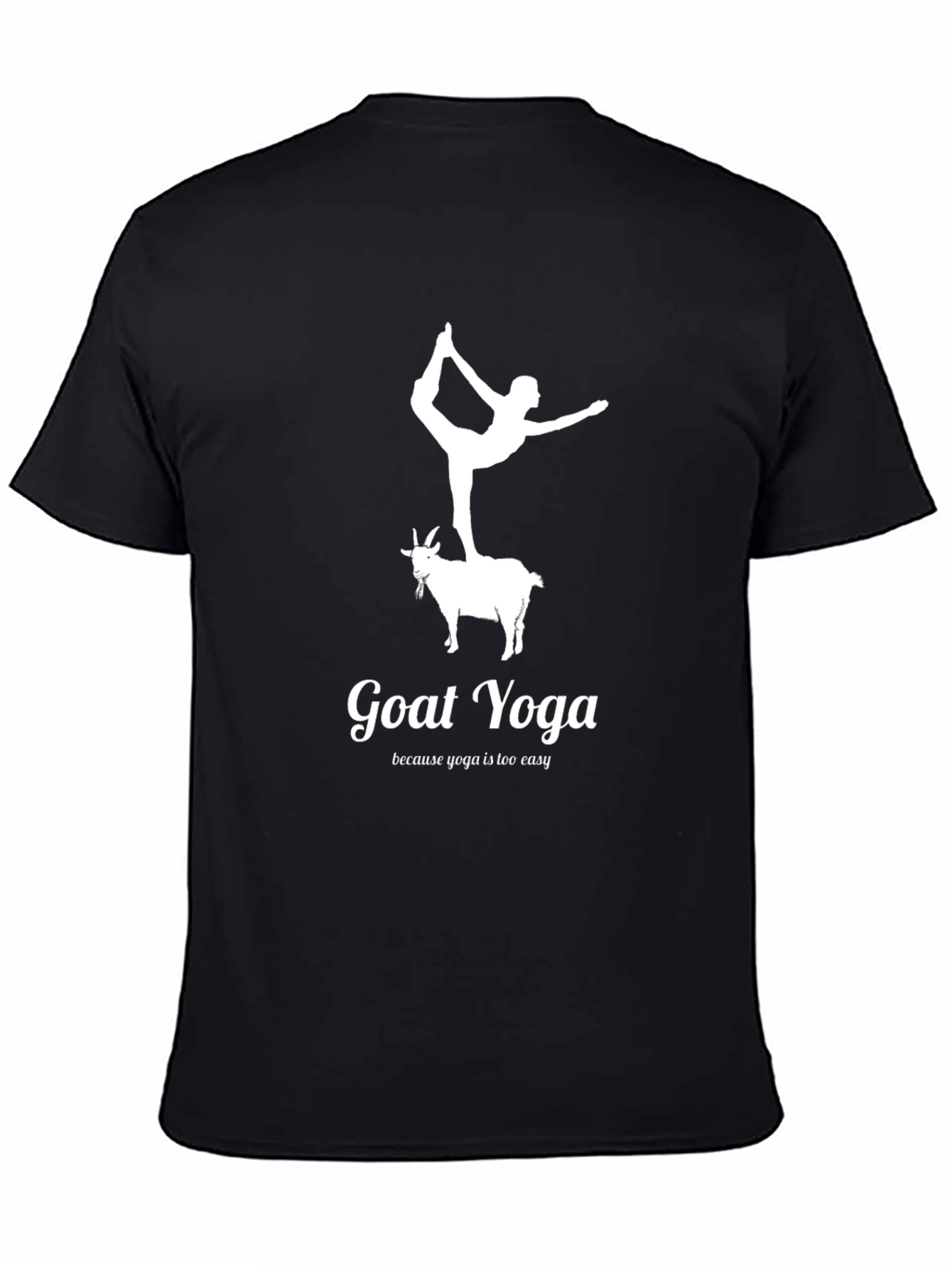 Goat Yoga Tee - Black Graphic T-Shirt