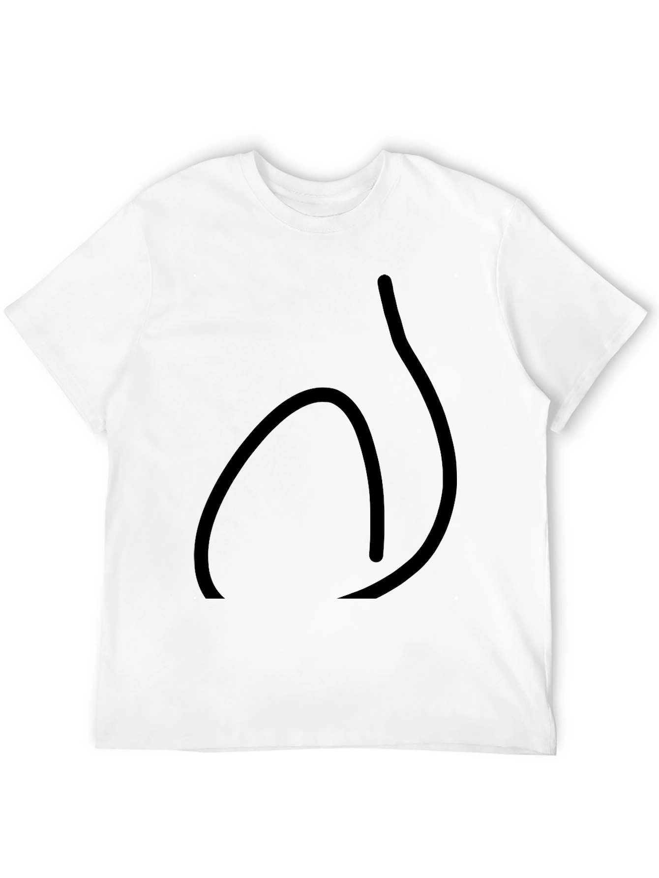 Mens Black Graphic Tee - Casual Style