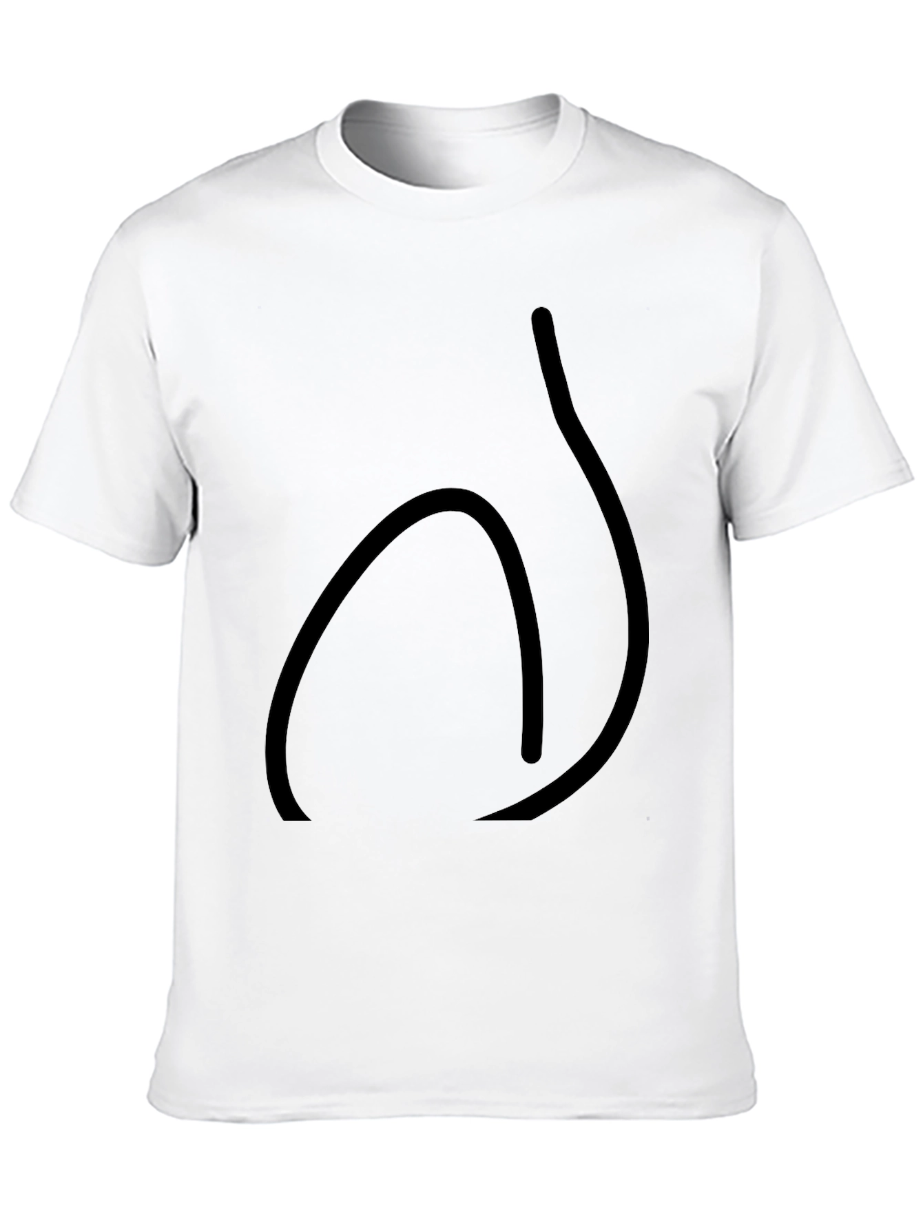 Mens Black Graphic Tee - Casual Style