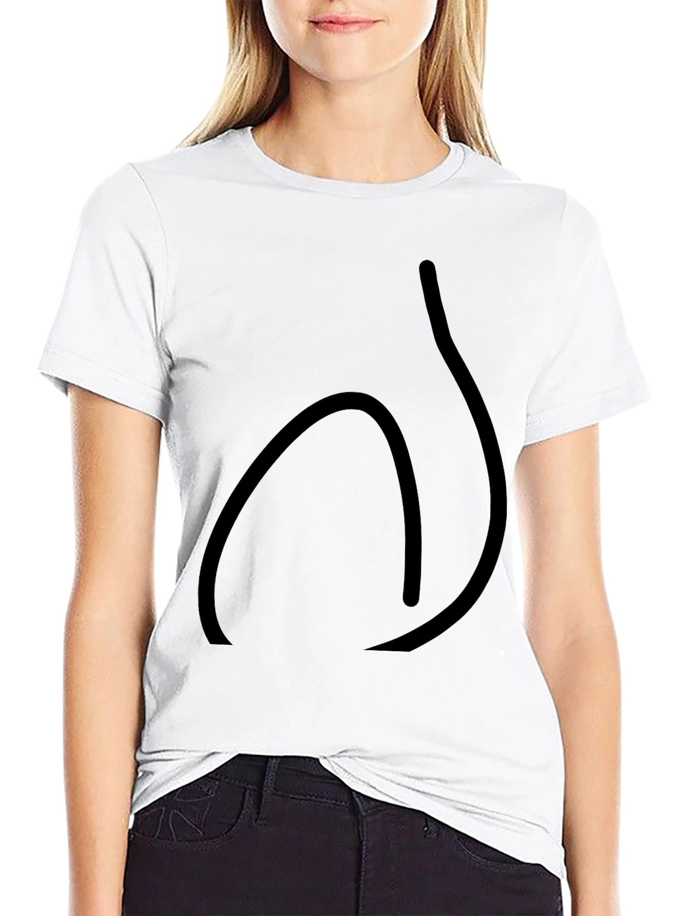 Mens Black Graphic Tee - Casual Style