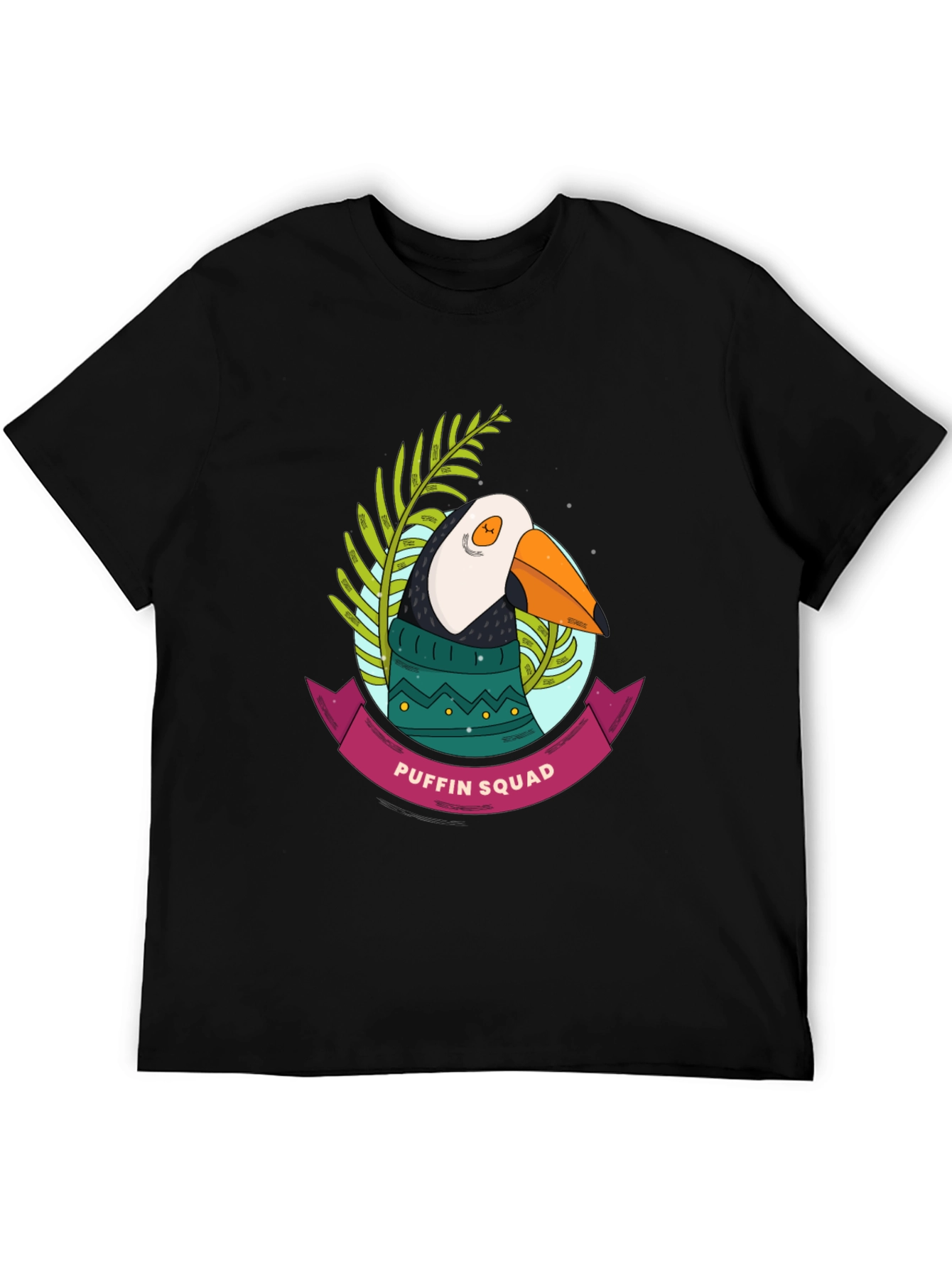 Puffin Squad Graphic Tee - Novelty Bird T-Shirt