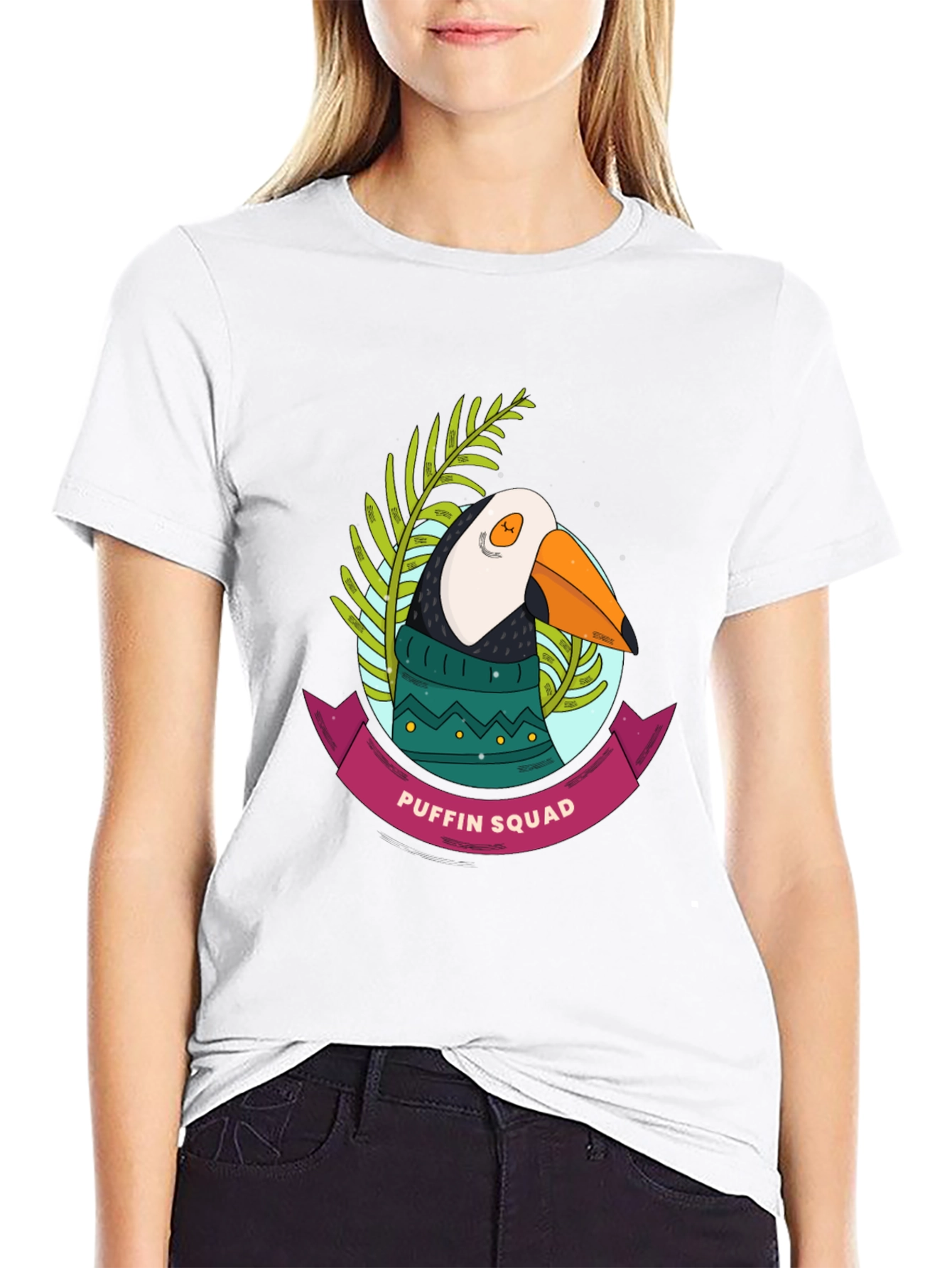 Puffin Squad Graphic Tee - Novelty Bird T-Shirt