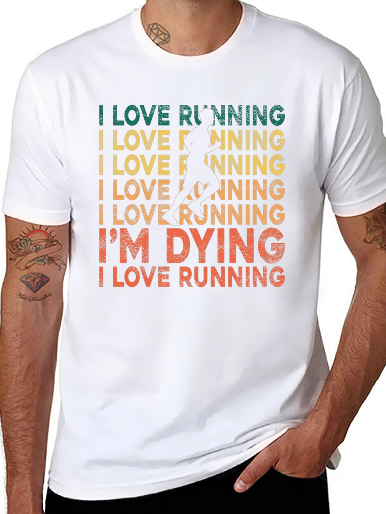 I Love Running T-Shirt - Funny Runners Tee