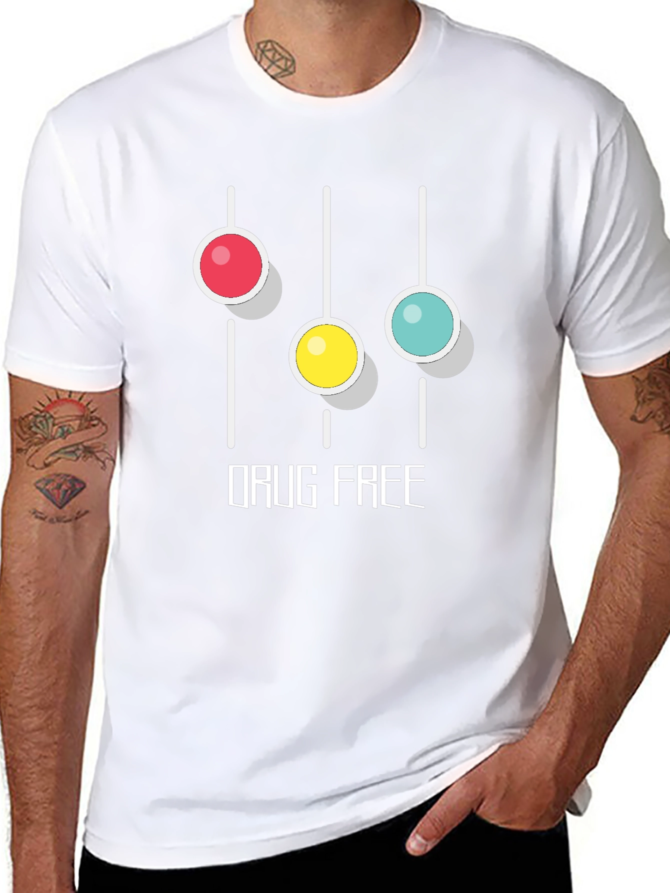 Drug Free Graphic T-Shirt