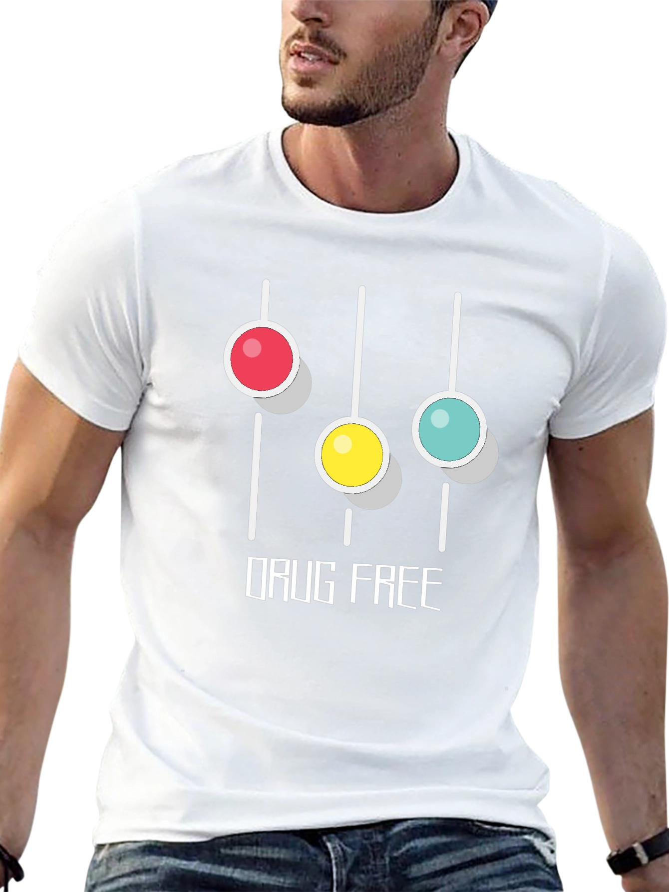 Drug Free Graphic T-Shirt