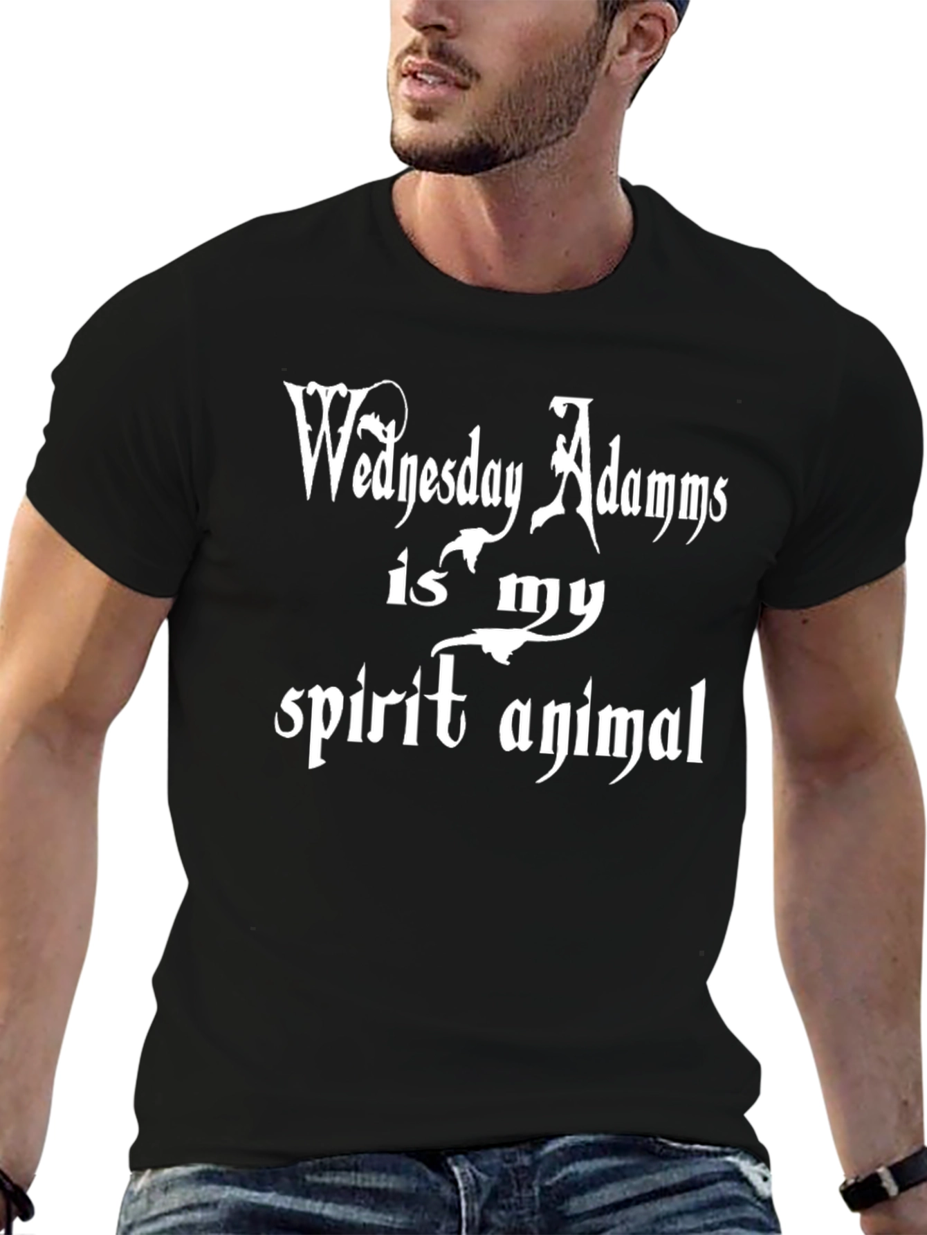 Wednesday Addams Spirit Animal Black T-Shirt