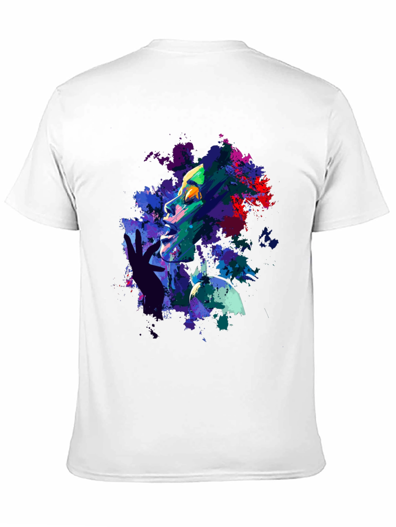 Abstract Art Print Black T-Shirt
