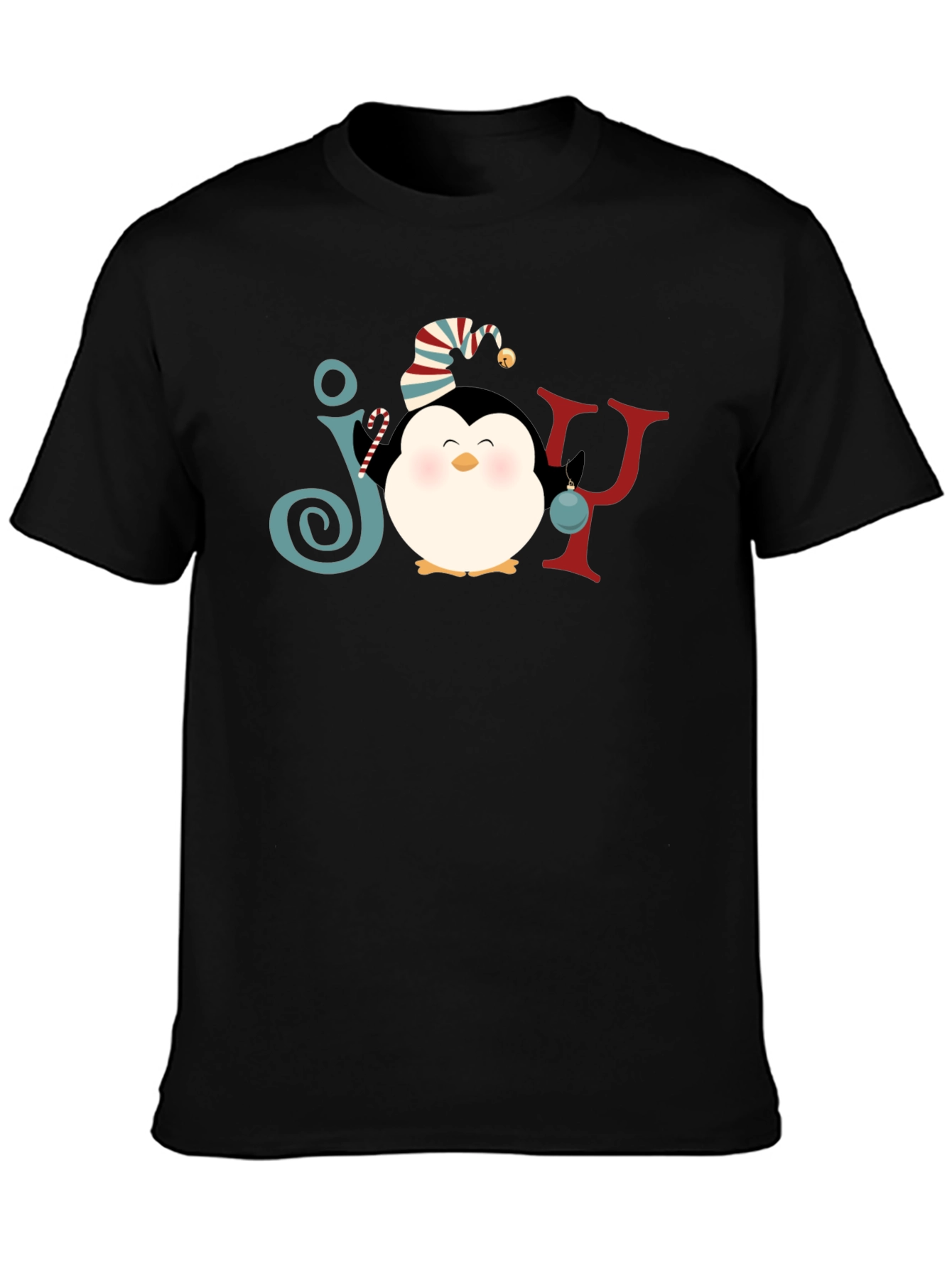 Joy Penguin Christmas Graphic Tee