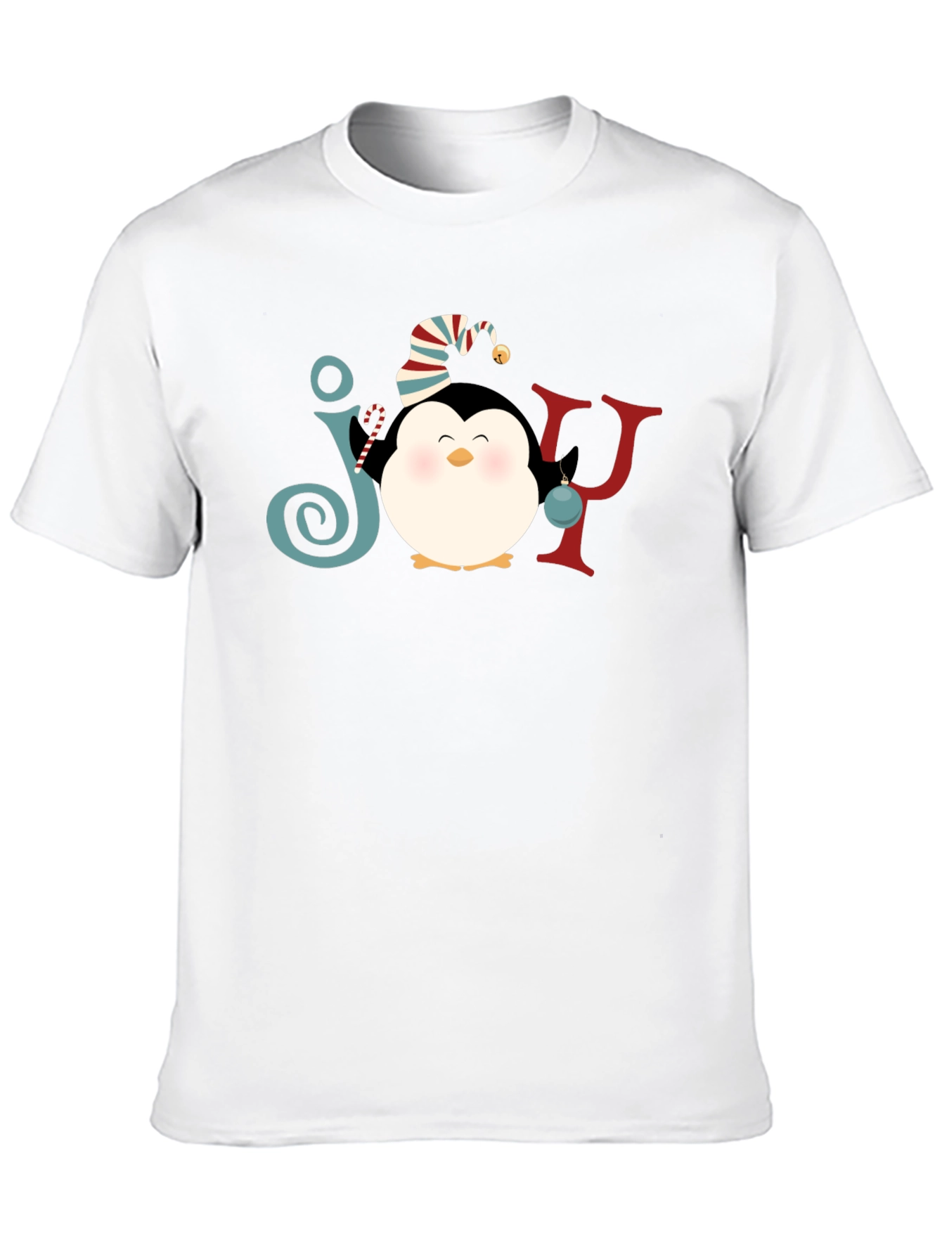 Joy Penguin Christmas Graphic Tee