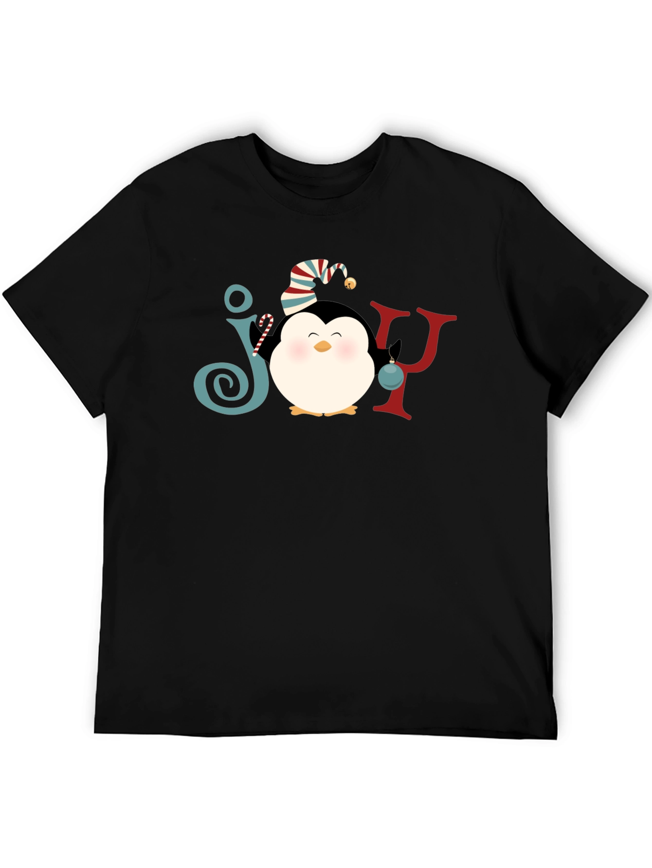 Joy Penguin Christmas Graphic Tee