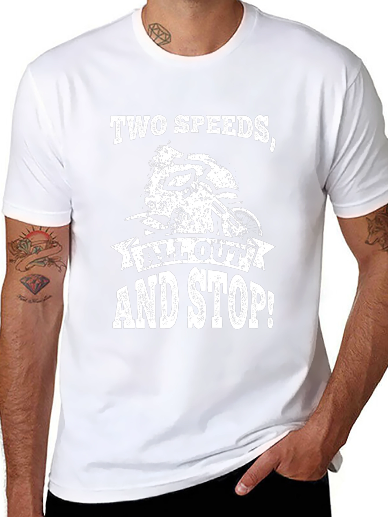 Two Speeds All Out and Stop T-Shirt